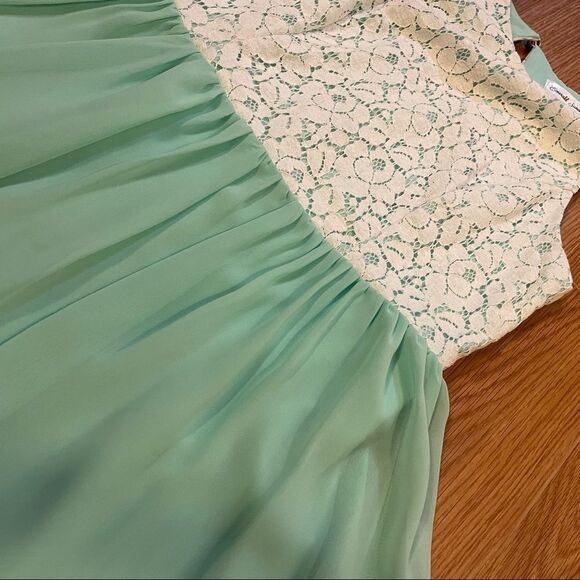 Emerald Sundae Junior’s Mint Seafoam Lace Dress - Picture 7 of 13